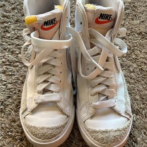 Nike White High-Top Sneakers